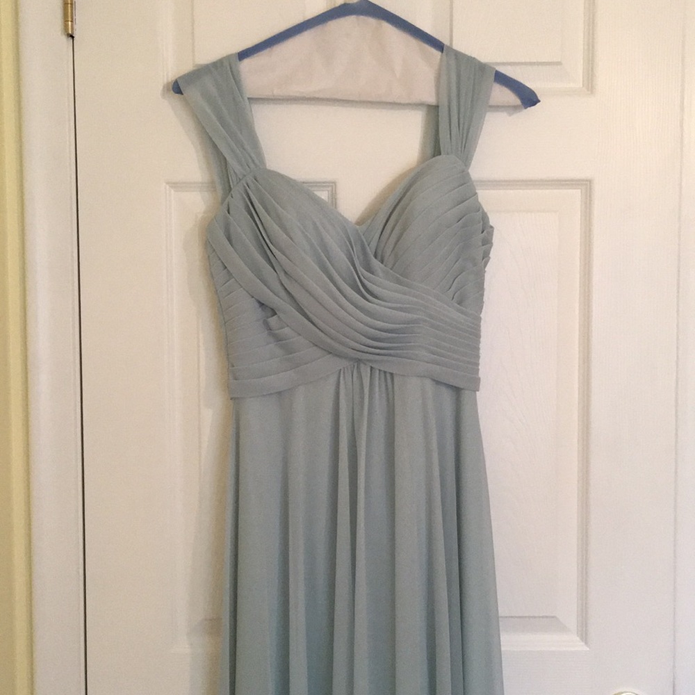 Allure blue prom dress